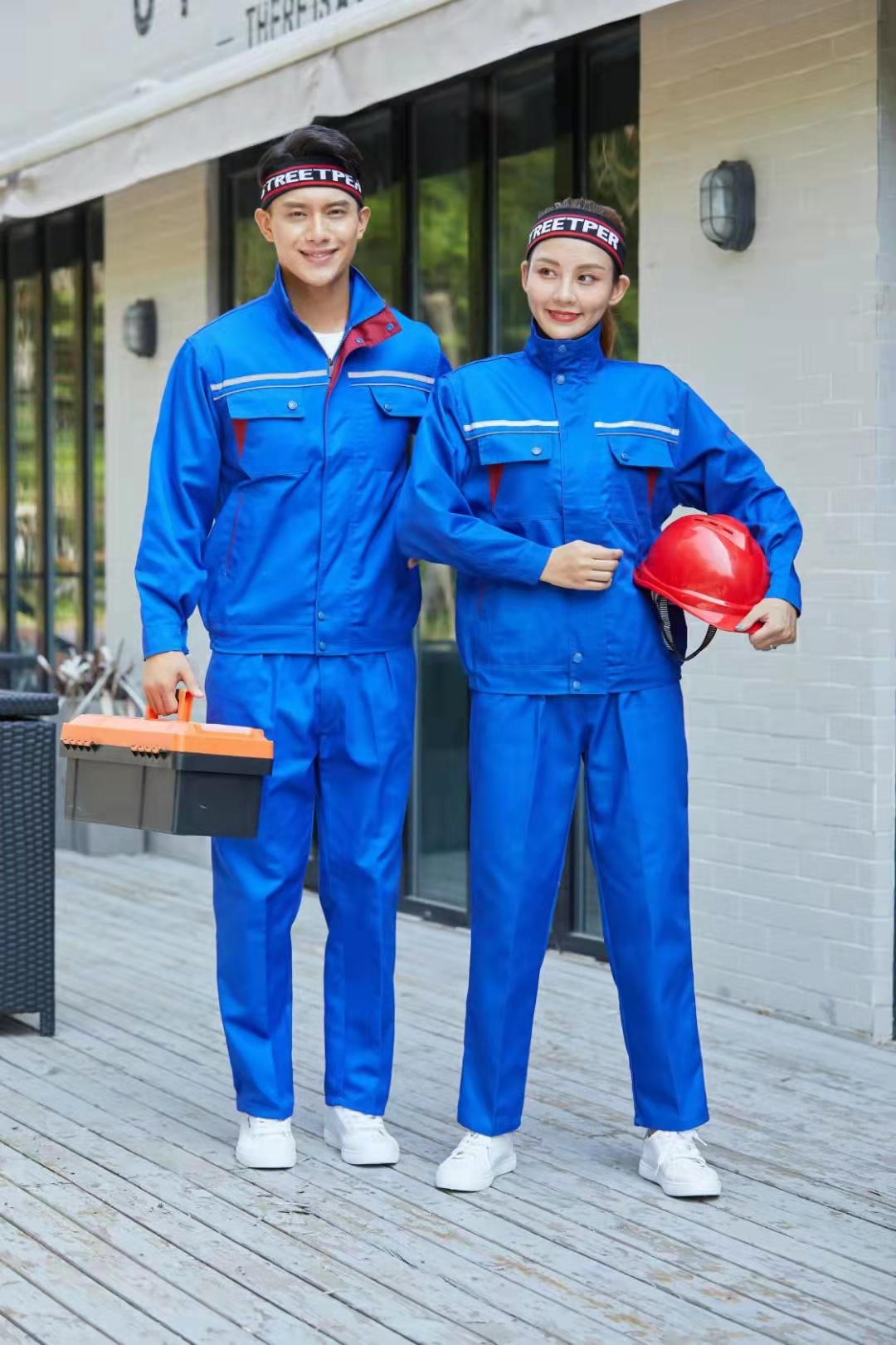 藍(lán)色茄克加工